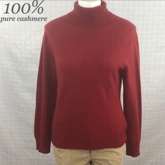 Apt. 9 Sweaters - apt 9 Red 100% Cashmere Turtleneck Sweater - Large